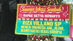 Foto: Karangan Bunga Papa Tiang Listrik Dikirim ke RSCM
