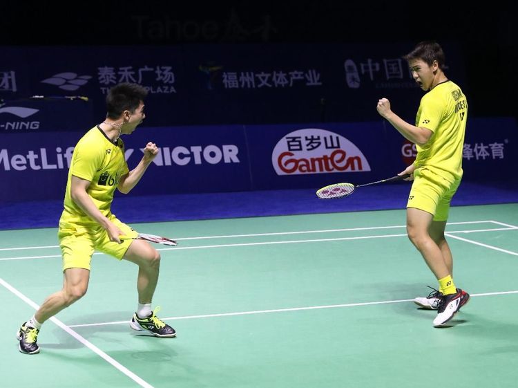 Foto: Kevin/Marcus Bawa Pulang Gelar Juara dari China