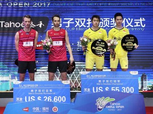 Skor Kevin/Marcus vs Boe/Mogensen Kini Jadi 3-4