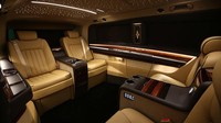 Aksen kayu juga disematkan untuk menambahkan kesan mewah dalam kabin seperti layaknya di dalam jet pribadi. Foto: Carscoops