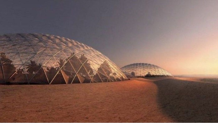 Ilustrasi hunian di Mars. Foto: BBC Magazine Ilustrasi hunian di Mars. Foto: BBC Magazine