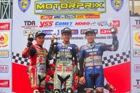 Juara 1 & 3 kelas MP2 seri 3 Motoprix region 2 diraih oleh pembalap Yamaha (Foto: Yamaha)