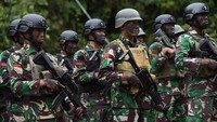 Operasi pembebasan sandera di Papua ini merupakan Satgas Gabungan TNI-Polri. Dok. Puspen TNI.