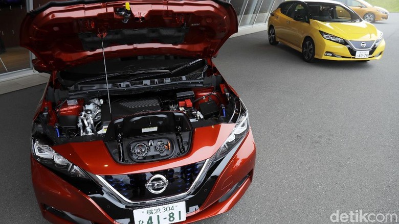 Mobil listrik Nissan Leaf (Foto: Dikhy Sasra) Mobil listrik Nissan Leaf (Foto: Dikhy Sasra)