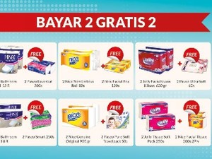 Bayar 2 Gratis 2 Tisu Wajah di Transmart Carrefour