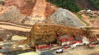 Bendungan Bintang Bano akan membendung aliran Sungai Brang Rea dan mengendalikan banjir ulangan periode 25 tahun sebesar 21,13 juta meter kubik. Pool/PUPR.