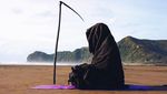 Foto: Mahluk Pencabut Nyawa di Pantai Selandia Baru