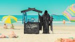 Foto: Mahluk Pencabut Nyawa di Pantai Selandia Baru