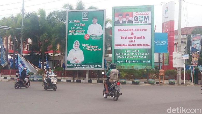 Jelang Pilkada, Baliho Tak Berizin Bertebaran di Kota Tegal Jelang Pilkada, Baliho Tak Berizin Bertebaran di Kota Tegal