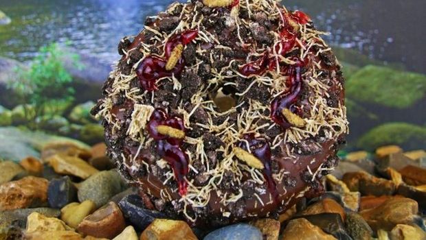 Krenyes Manis Donat dengan Topping Jangkrik, Mau Cicip?