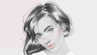 Karya-karya ilustrasi Katherine Karnadi bertebaran di media sosial dan situs Behance. Ilustrator ini menggunakan konsep timeless beauty.  Foto: Katherine Karnadi/ Instagram