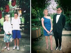 Potret Para Pasangan Setia Pose Ulang Seperti di Masa Silam