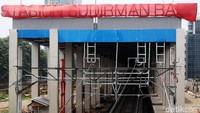 Begini penampakan terkini proyek pembangunan Stasiun Stasiun Sudirman Baru.
