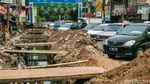 Proyek Galian di Pasar Lama Ganggu Aktivitas