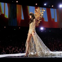 Vanessa Moody di Fashion Show Victoria’s Secret 2017, Shanghai, China, Senin (20/11/2017) malam. Foto: REUTERS/Aly Song