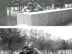 Potret Para Pasangan Setia Pose Ulang Seperti di Masa Silam