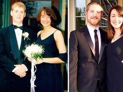 Potret Para Pasangan Setia Pose Ulang Seperti di Masa Silam