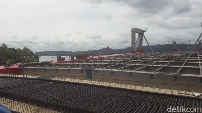 Menteri BUMN Tinjau Proyek Jembatan Holtekamp di Jayapura