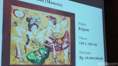 Deretan Lukisan yang Dilelang KPK, Ada yang Berminat?