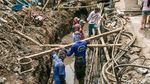 Galian Kabel di Pasar Lama Bikin Macet