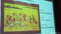 Dari M Sanusi akan dilelang lukisan-lukisan yang ada di rumah yang bersangkutan di Jalan H Saidi, kata Plt Koordinator Labuksi KPK Irene Putrie (Foto: Nur Indah Fatmawati/detikcom)