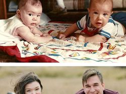 Potret Para Pasangan Setia Pose Ulang Seperti di Masa Silam