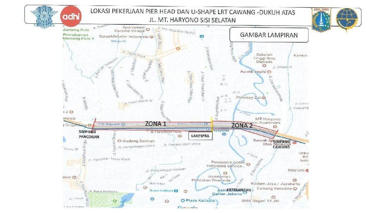 Ada Pengerjaan Proyek LRT Cawang-Dukuh Atas, Arus Lalin Dialihkan Ada Pengerjaan Proyek LRT Cawang-Dukuh Atas, Arus Lalin Dialihkan