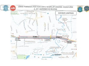 Ada Pengerjaan Proyek LRT Cawang-Dukuh Atas, Arus Lalin Dialihkan