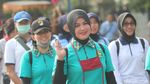 Foto : Polwan dan Kowad Ikuti Gladi Kirab Kahiyang-Bobby