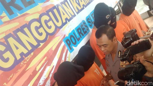 Jumpa pers kasus Klitih oleh pelajar di Polres Sleman.