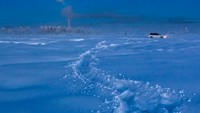 Oymyakon berada di belahan timur Rusia, masuk dalam negara bagian Sakha dengan ibukota Yakutia. Lokasinya sekitar 750 mdpl dan terkenal dengan cuaca ekstrem yang dingin mirip dengan Mars. (Maxim Shemetov/Reuters)