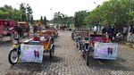Warna-warni Becak Motor untuk Kirab Kahiyang-Bobby di Medan