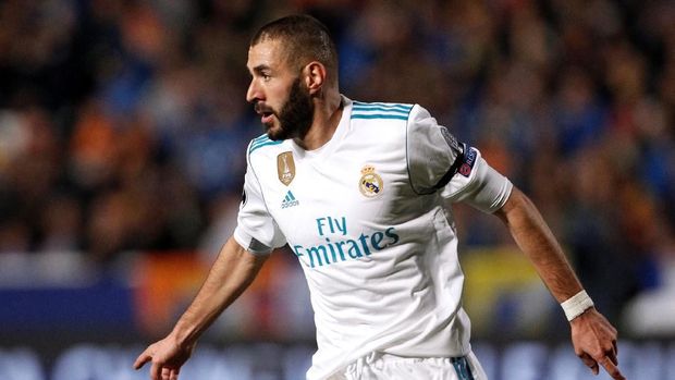 Karim Benzema tetap diperhitungkan menjadi top skor di Liga Champions. (