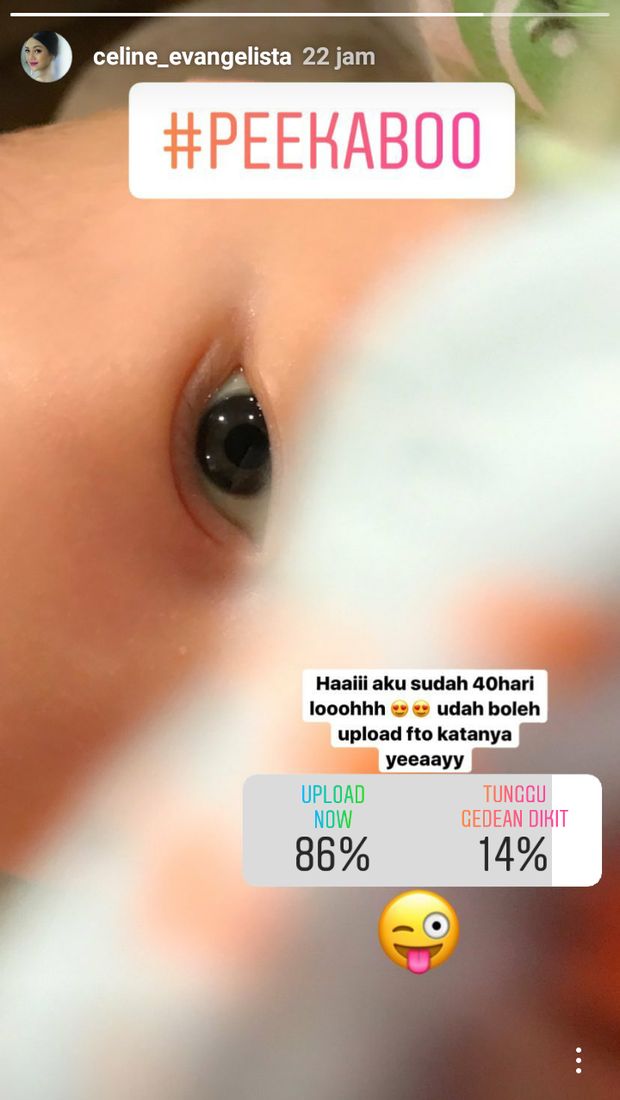 Celine Evangelista Tunggu 40 Hari untuk Posting Wajah Anaknya