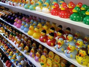 Gemas! Ada Toko Mainan Khusus Bebek Karet