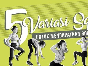 Infografis: 5 Gerakan Praktis untuk Mengencangkan Bokong