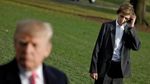 Ekspresi Anak Bungsu Trump Tunggu Sang Ayah Diwawancara