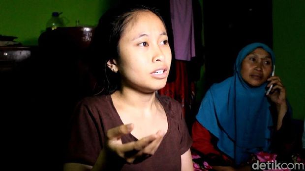 Syifa, salah seorang anak Ade yang menjadi korban penyekapan