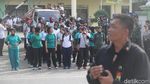 Foto : Polwan dan Kowad Ikuti Gladi Kirab Kahiyang-Bobby