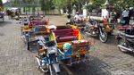 Warna-warni Becak Motor untuk Kirab Kahiyang-Bobby di Medan