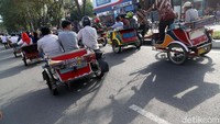 Nantinya, beberapa bentor tersebut akan dinaiki para menteri.