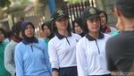 Foto : Polwan dan Kowad Ikuti Gladi Kirab Kahiyang-Bobby