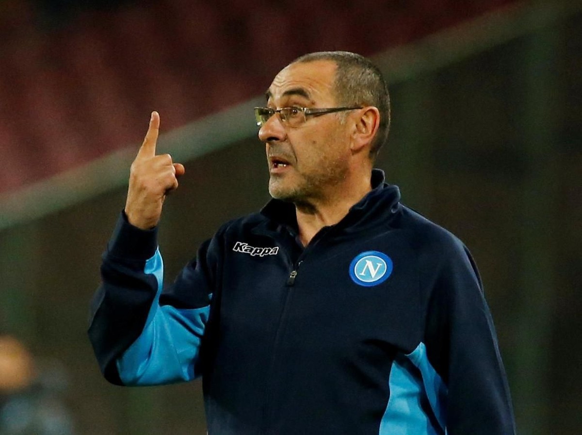 Pelatih Napoli, Maurizio Sarri. (Foto: Ciro De Luca/Reuters)