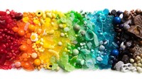 Wright kini sedang menyusun buku soal food gradients berjudul Feast Your Eyes. Lihat susunan permen aneka warna yang cantik ini.  Foto: Brittany Wright
