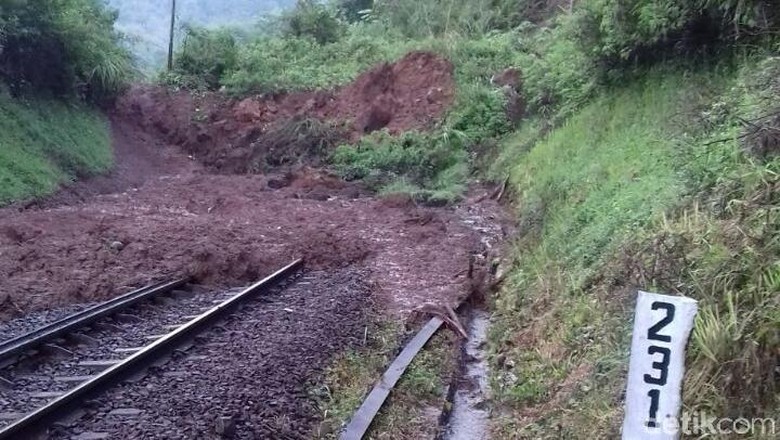 Longsor di Garut, Perjalanan KA Dialihkan Lewat Jalur Utara