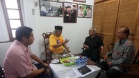 Hadir Ketua Umum DPP Taruna Merah Putih Maruarar Sirait, Politisi dan budayawan Betawi Ridwan Saidi, Politikus senior PDI Perjuangan Sabam Sirait, dan Politikus Senior Cosmas Batubara. Foto: dok. Taruna Merah Putih