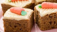 Walaupun di Indonesia mulai populer pada tahun 2000-an, tapi ternyata di negara asalnya kue ini sudah populer di tahun 1970. Terbuat dari campuran wortel, siapa sangka kalau rasanya creamy lembut! Foto: Istimewa