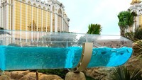 Terletak di Hotel Okura, Makau, pantai buatan ini berada di arena permainan air bernama Grand Resort Deck (Hotel Okura Makau)