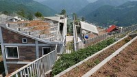 Bangunan ini didesain oleh Rural Urban Framework dibantu beberapa ahli dari Universitas Hong Kong, LSM lain dan juga pemerintah daerah setempat. Desain bangunannya keren, bagian atapnya bisa digunakan untuk bercocok tanam warga. (dok. Rural Urban Framework)