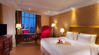 Nuansa klasik juga mewarnai setiap kamarnya. Ini adalah contoh kamar Executive Deluxe Room seluas 44 m2 (Odilia/detikTravel)